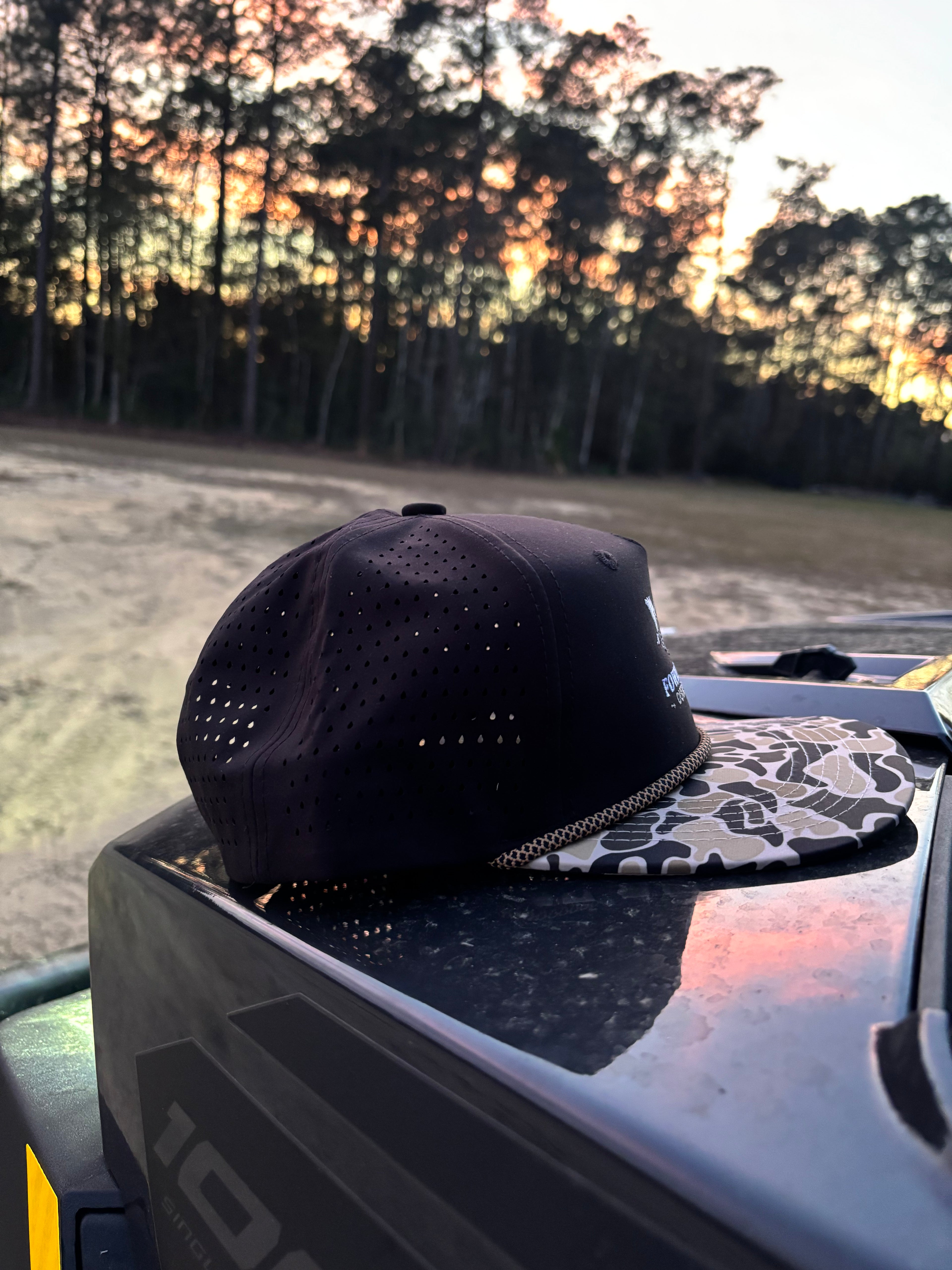 Black and duck camo Fowl Play hat